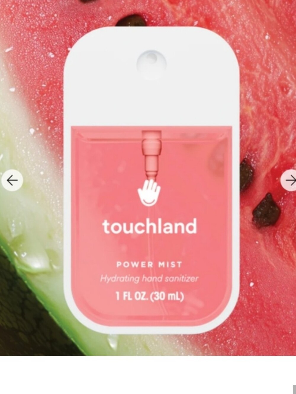 Power Mist Hydrating Hand Sanitizer - Wild Watermelon (Pink)